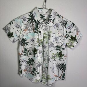 Janie and Jack Palm Print Boys Shirt